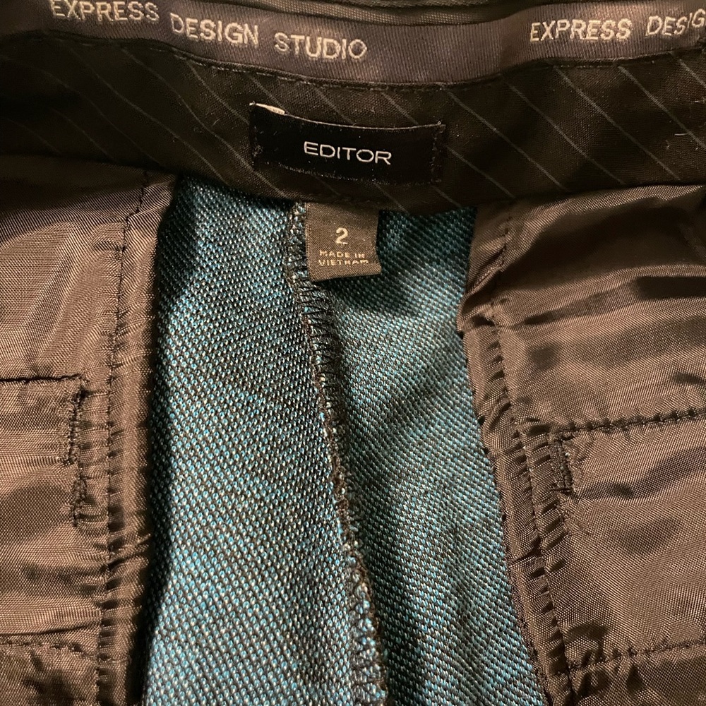 Express Pin Stripped Editor Pant Size 2 - image 3